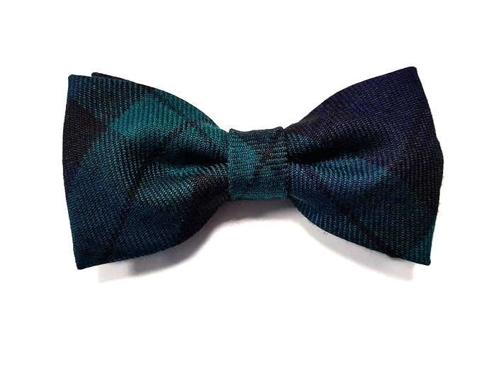 Black Watch Tartan Bow Tie - Gilt Edged