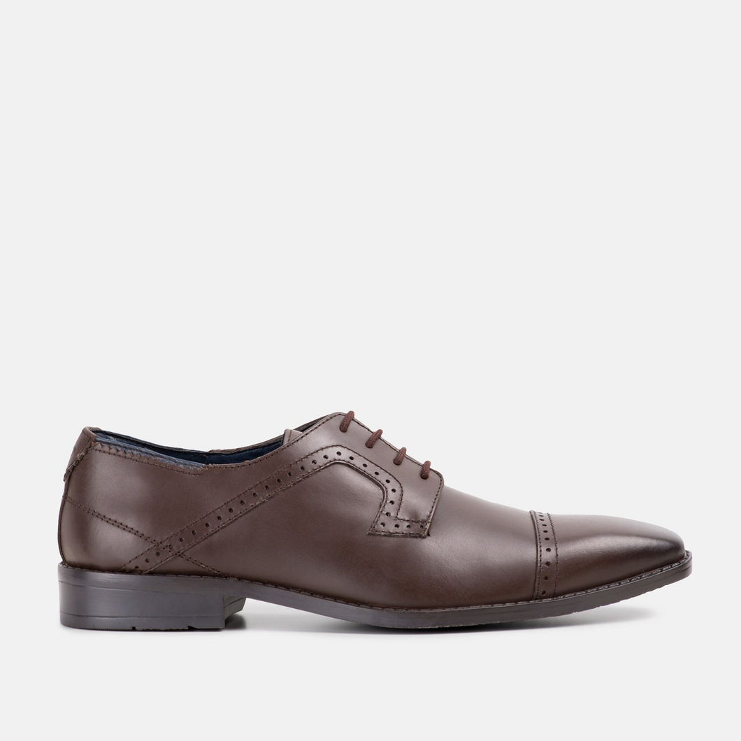 Goodwin Smith Victor Toe Cap Derby Brown - Gilt Edged