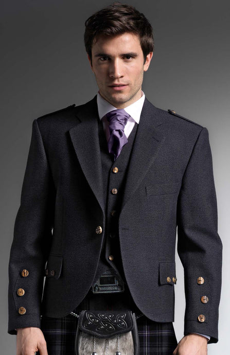 Ex-Hire Charcoal Tweed Jacket - Gilt Edged