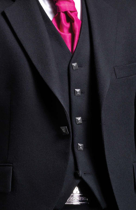 5-Dark Button Argyll Waistcoat - Gilt Edged